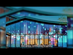 Vollfarbige LED-Anzeige Videowand Transparent Film LED-Bildschirm