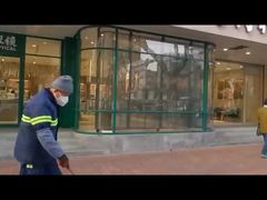 transparentes LED -Display im Freien im Freien