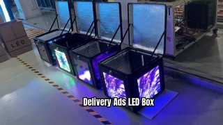Beobachten Sie: LED-Anzeige der Lieferbox P2.5 LED-Bildschirm für die Lieferung zum Mitnehmen