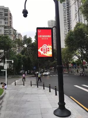 ODM Programmable Led Display Board Light Pole Outdoor Led Advertising Board