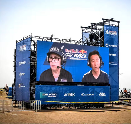 Outdoor Football Stadium Perimeter Led Screen Display Board For Restaurant P3.91