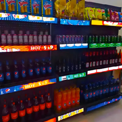 Indoor Shelf Creative LED Display P1.8 Video Advertising Screen For Supermarket