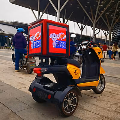 Customized Full Colour Creative LED Display Takeaway Box For Food Delivery 5V