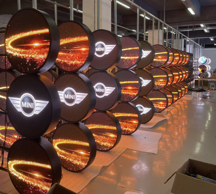 Outdoor P4 circular round shape sign circle screen led logo display
