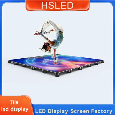 Vollfarbige LED-Anzeige Fußbodenfliesen LED-Bildschirm Sensorische LED-Bildschirm